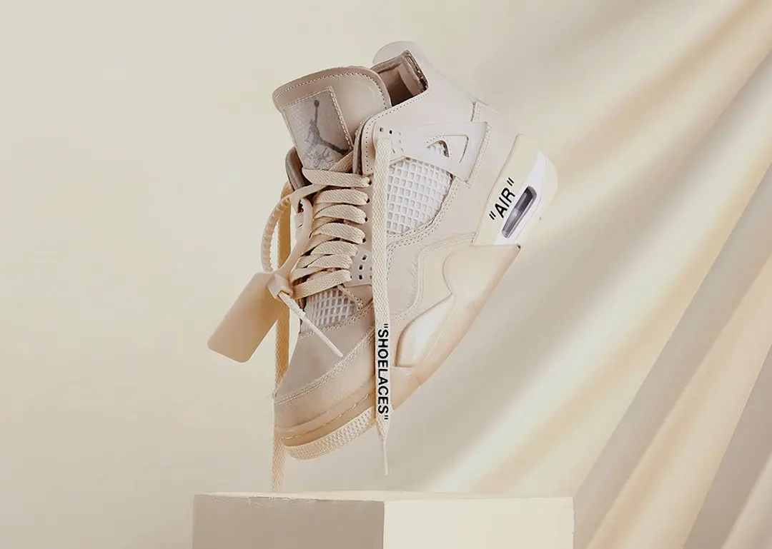 Nike Air Jordan 4 x Off-White Sail - đôi giày làm chao đảo cả showbiz Việt Nike Air Jordan 4 x Off-White Sail - đôi giày làm chao đảo cả showbiz Việt
