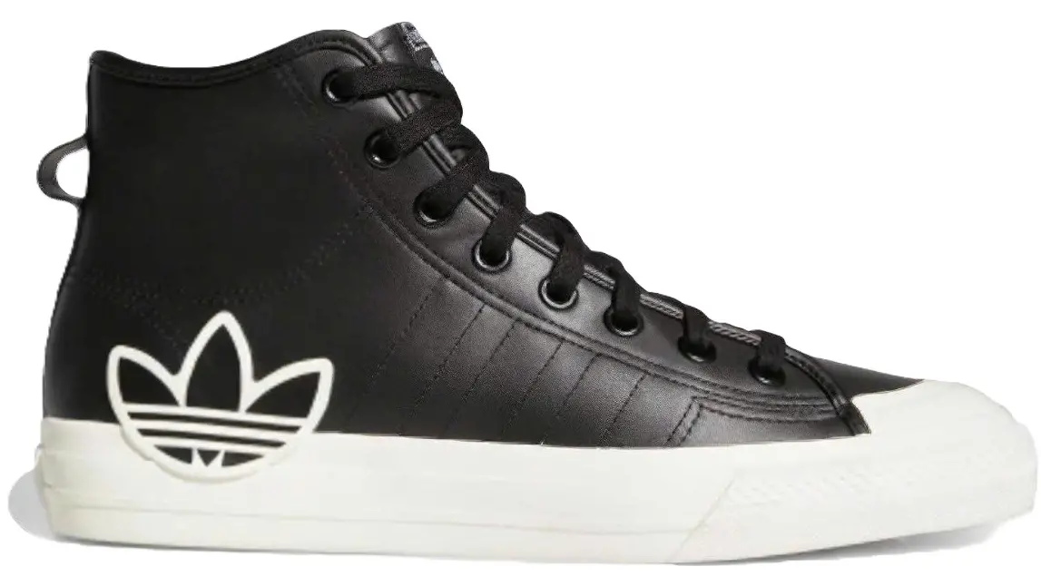Giày Adidas Nizza Hi RF Leather 'Black White' FX8496