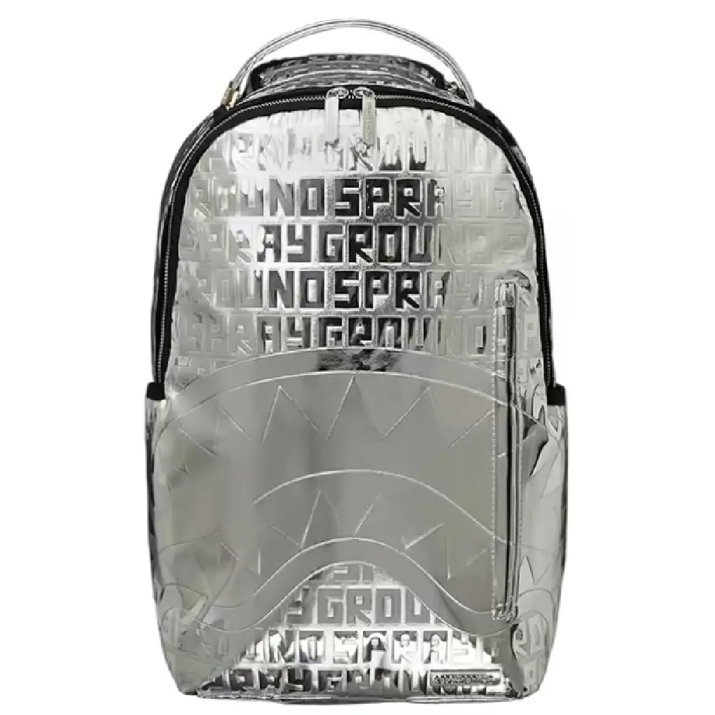 Balo Sprayground Metal High Quality Shark Mouth 'Silver' W0845705
