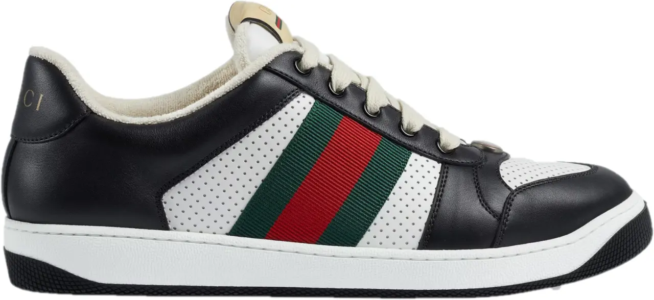 Giày Gucci Screener Sneaker 'Black White' 546163-AAA4S-1061