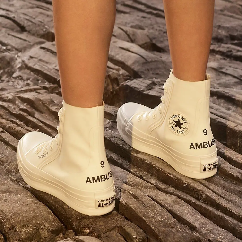 Hinh anh 1: Hinh anh dau tien ve phien ban AMBUSH x Nike Air More Uptempo "Black/White"