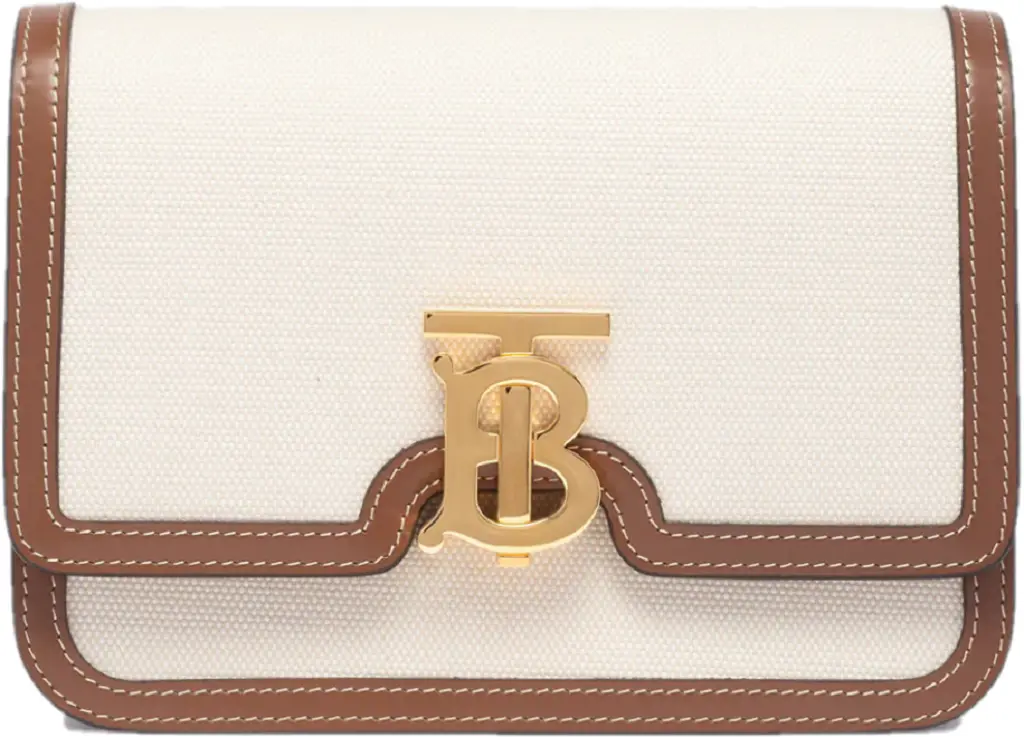 Túi Burberry Two Tone Canvas Small 'Malt Brown' 80393651