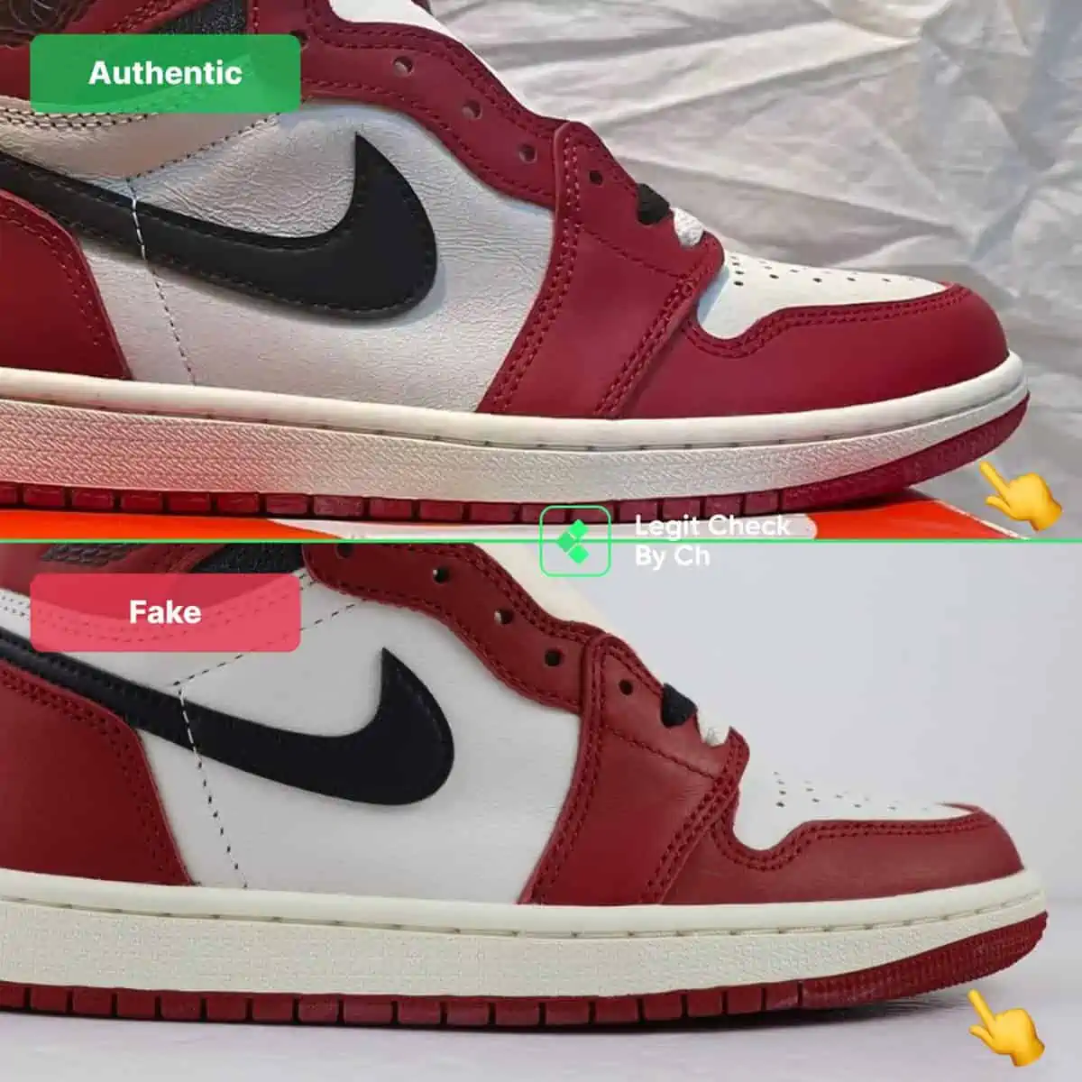 Legitcheck: Cách phân biệt Air Jordan 1 "Lost &amp; Found" real và fake
