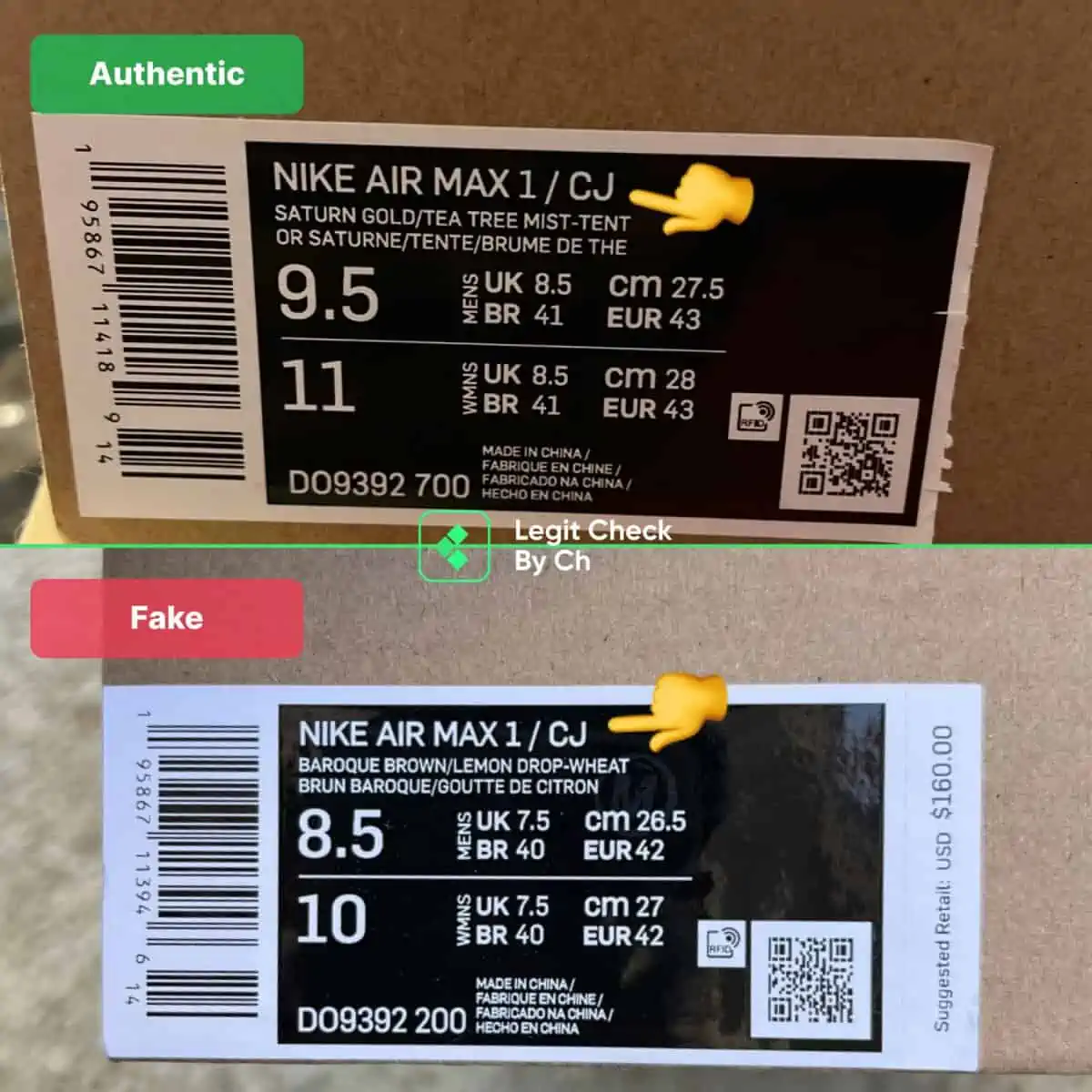 Hinh anh 8: Vai meo giup ban phan biet Travis Scott Air Max 1 real va fake