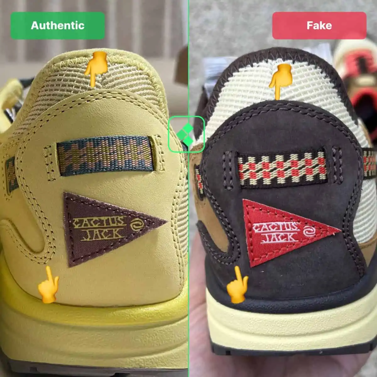 Legitcheck: Cách để phân biệt Travis Scott Air Max 1 real và fake