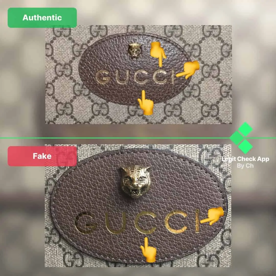 Hinh anh 4: Legit Check: Cach phan biet tui Gucci Tiger Head Supreme Real va Fake