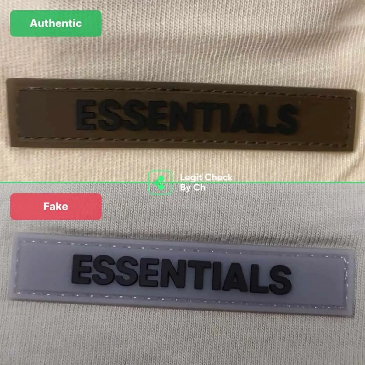 Hinh anh 6: Vai meo giup ban phan biet Fear Of God Essentials T-Shirts fake