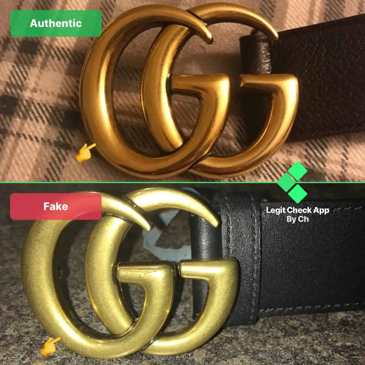 Legit Check: Cách phân biệt thắt lưng Gucci Real và Fake
