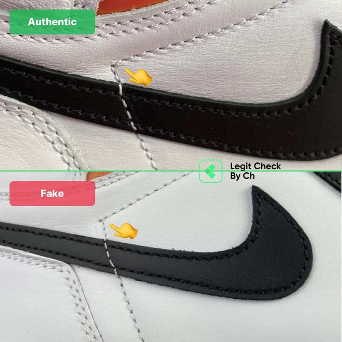 Những mẹo nhỏ để phân biệt Air Jordan 1 "Electro Orange" real và fake