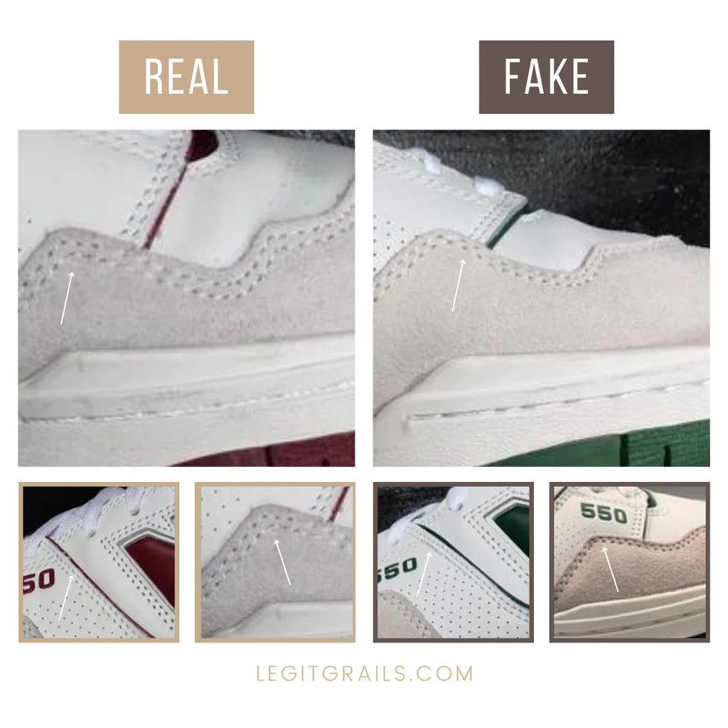 Legitcheck: Cách phân biệt New Balance 550 real và fake