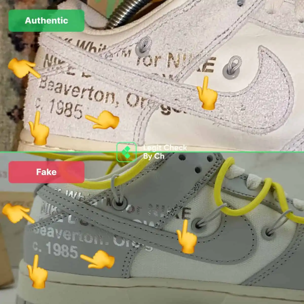 Hinh anh 4: Legitchek: Cach de xac dinh Off-White Dunk “THE 50” chinh hang