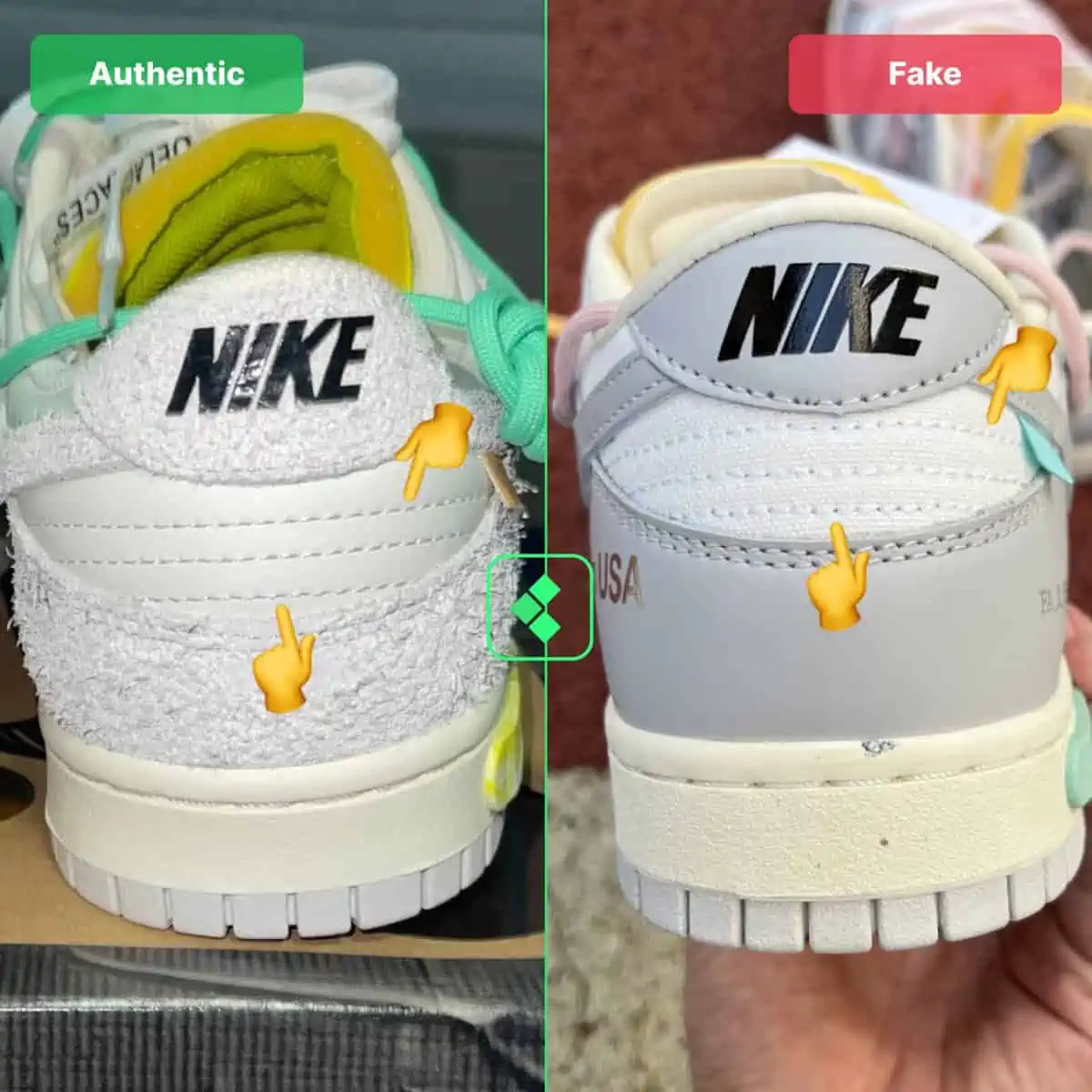 Hinh anh 7: Legitchek: Cach de xac dinh Off-White Dunk “THE 50” chinh hang