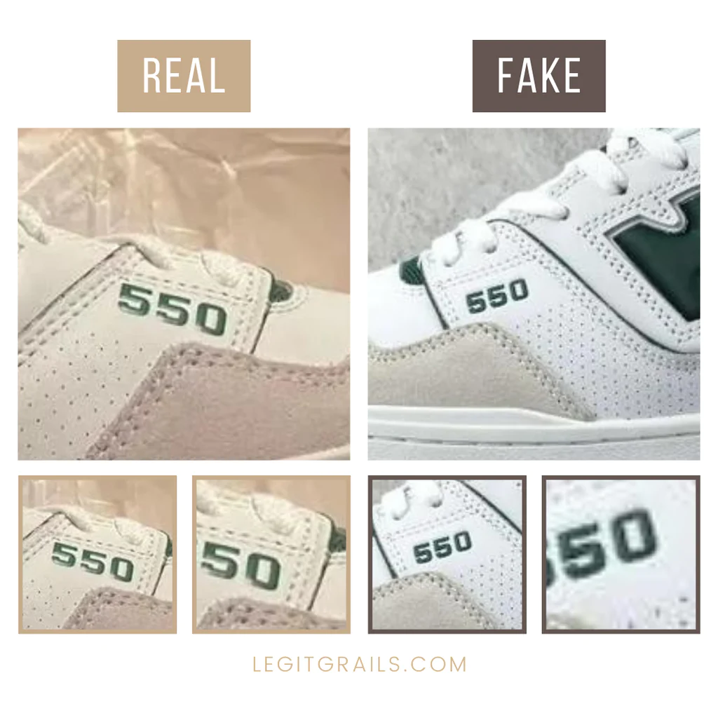 Legitcheck: Cách phân biệt New Balance 550 real và fake