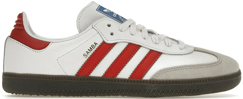 Giày Adidas Samba OG 'White Better Scarlet' IG1025