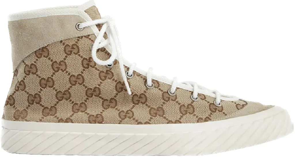 Giày Gucci High Top GG 'Beige Ebony' 738995-FABQA-9796