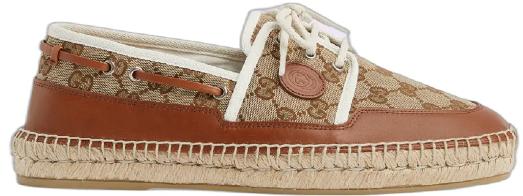 Giày Gucci Lace-Up GG Shoe 'Beige' 725799-FAA5X-9780