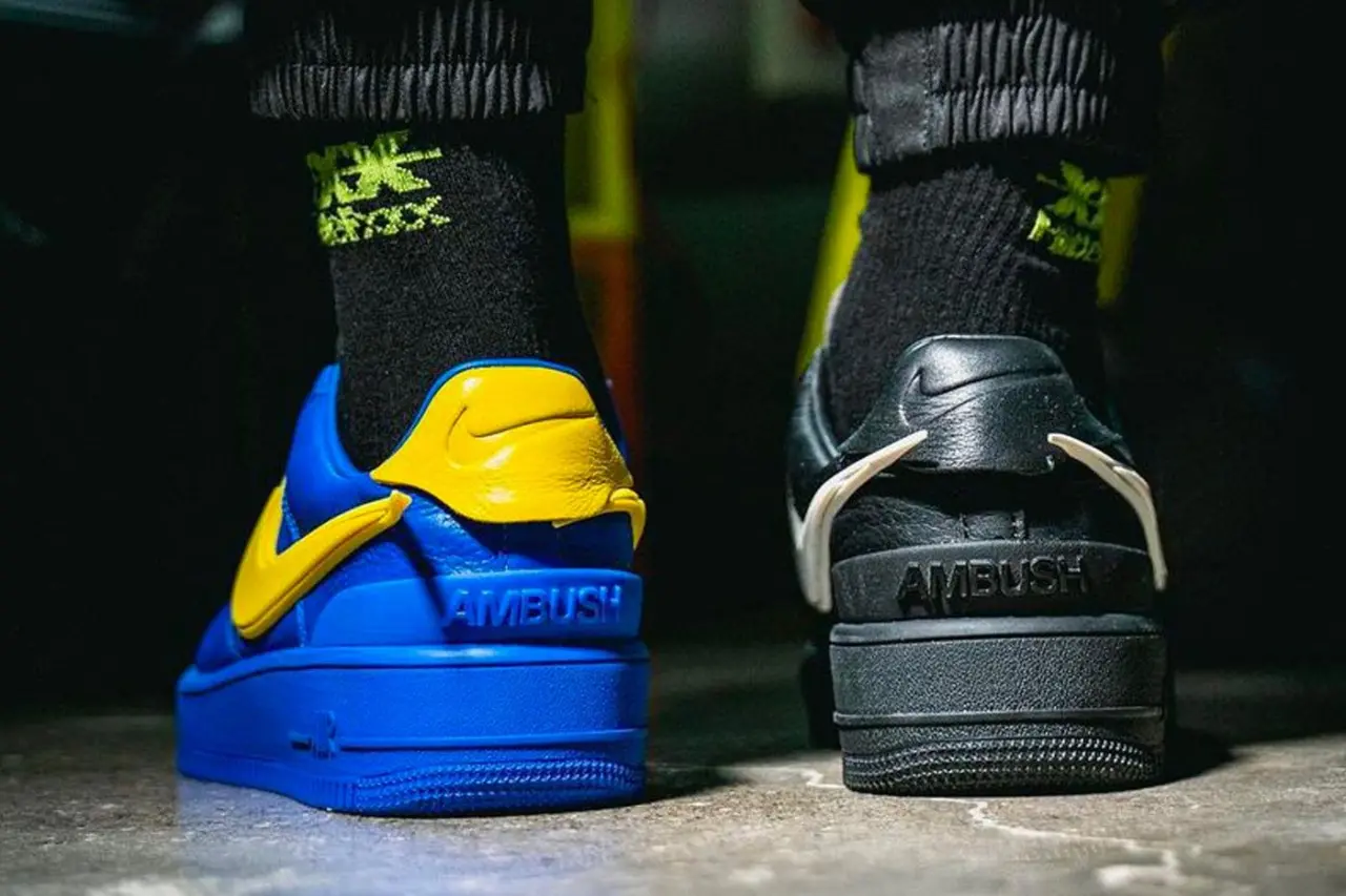 Hinh anh 2: Hinh anh dau tien ve phien ban AMBUSH x Nike Air More Uptempo "Black/White"