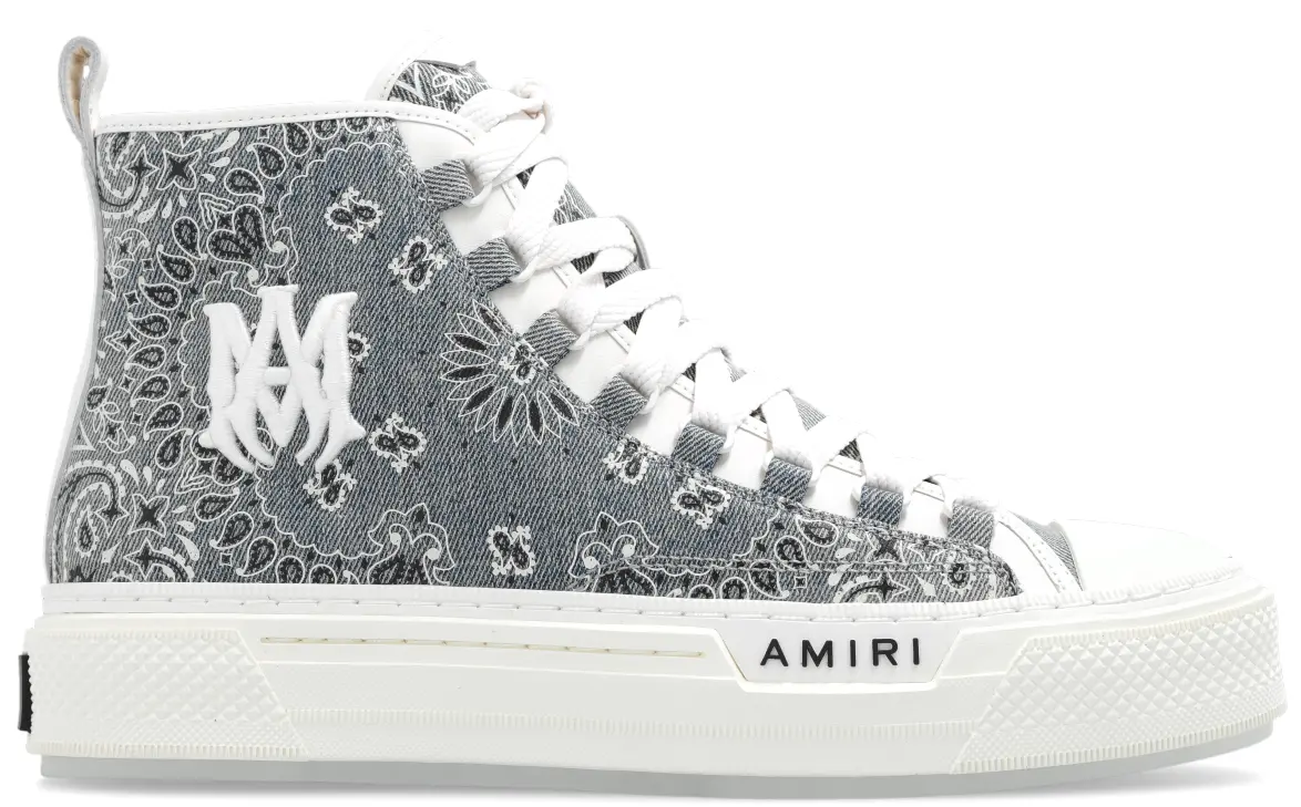Giày Amiri Court High 'Clay Indigo' PF23MFS012-408