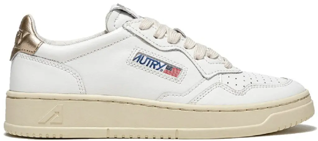 Giày Autry Medalist Low 'White Gold' AULM-LL06