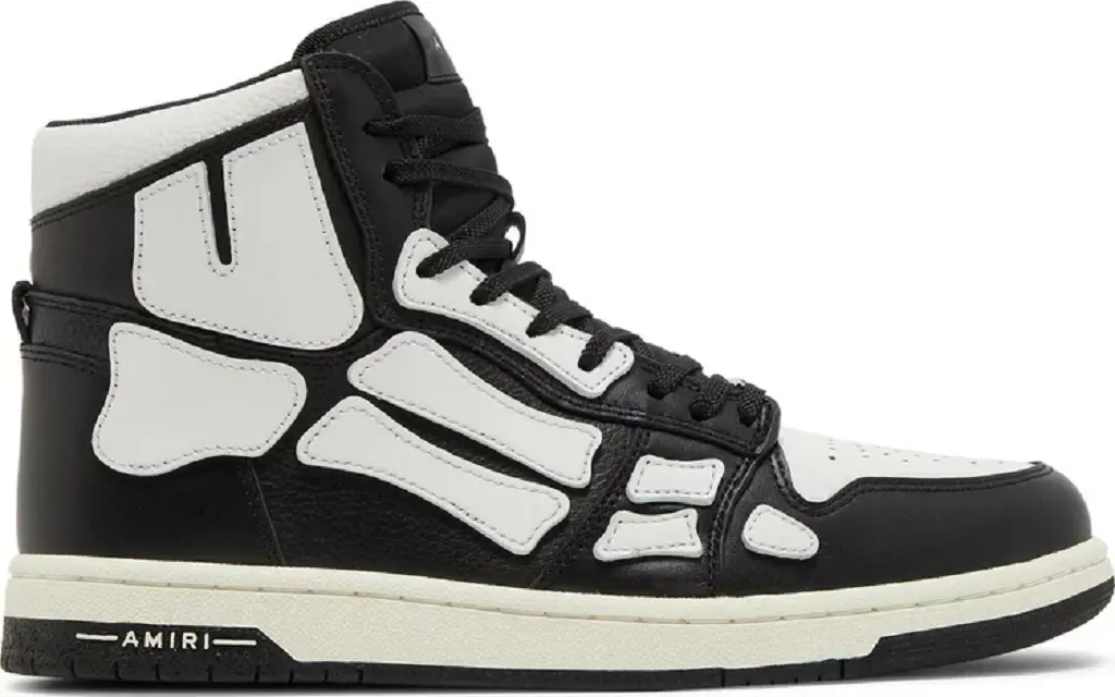 Giày Amiri Skel Top High 'Black White' PS22MFS002-004