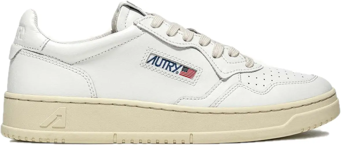 Giày Autry Medalist Low Leather 'White' AULW-LL15
