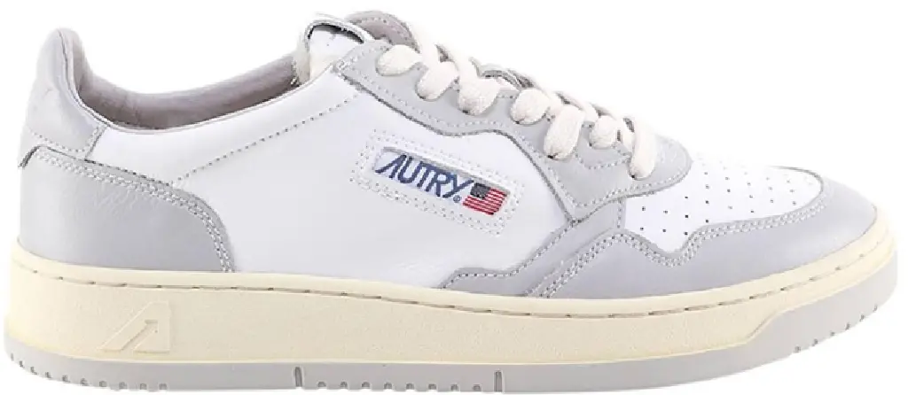 Giày Autry Medalist Low Leather 'Gray White' AULM-WB10