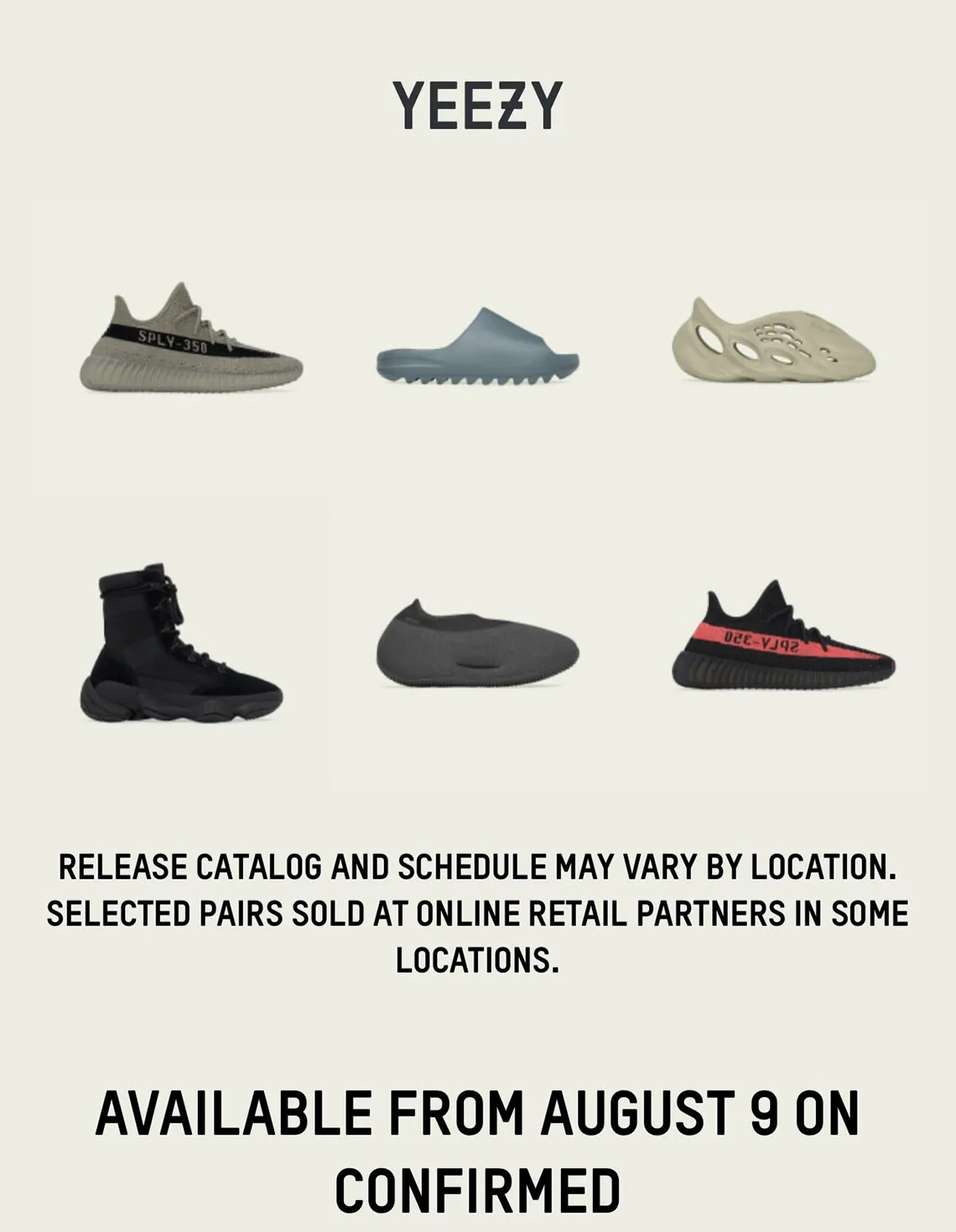 Adidas hé lộ về đợt phát hành giày YEEZY tiếp theo