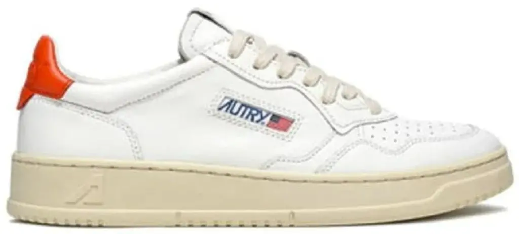 Giày Autry Medalist Low 'White Orange' AULM-LL24