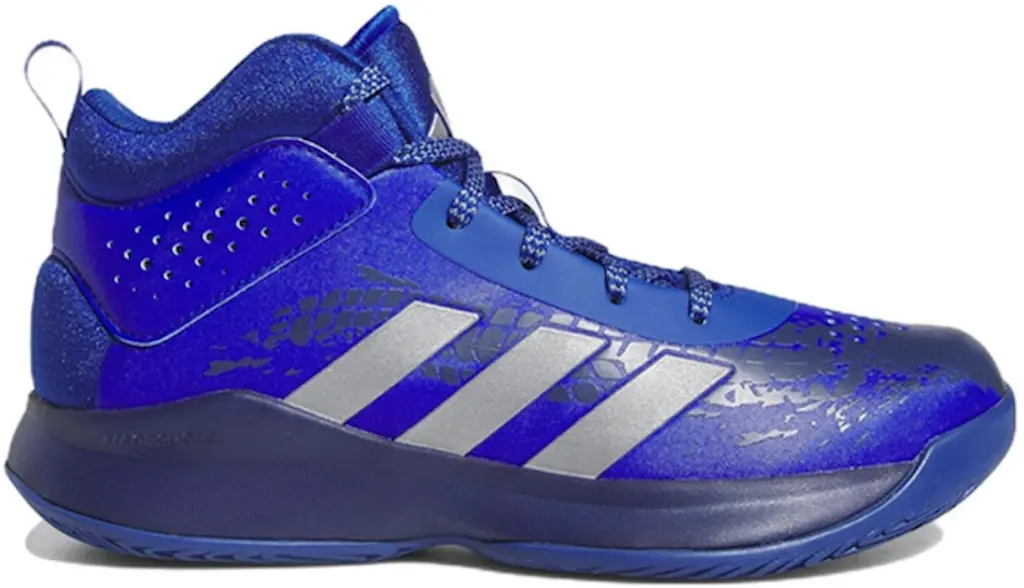 Giày Adidas Cross 'Em Up 5 Wide J 'Royal Blue Silver' HQ8495