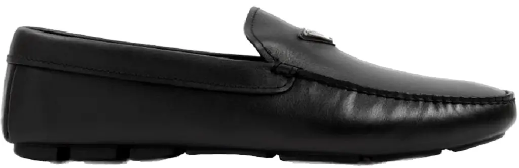 Giày Prada Triangle Logo Leather Loafers 'Black' 2DD172-A21-F0002