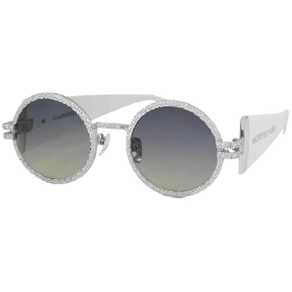 Kính Saint De Paris Gabrielle Sunglasses With Gradient Lenses 'White Silver'