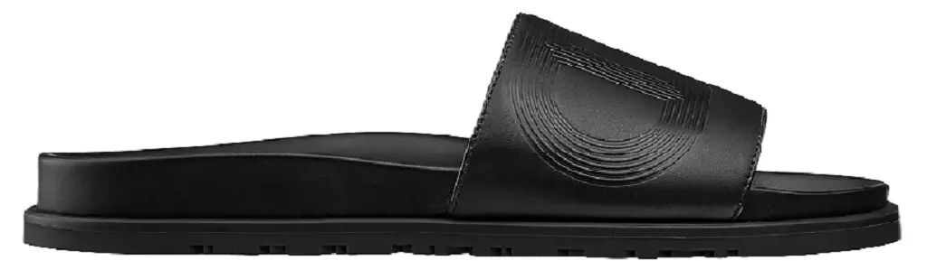 Dép Hermes Biarritz 'Black' H202929ZH01400
