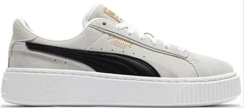 Giày Puma Suede Platform 'White Black' 395225-02