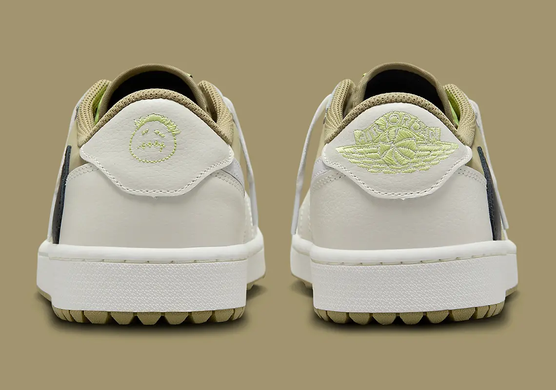 Hinh anh 3: Travis Scott x Air Jordan 1 Low Golf Neutral Olive - khi hip hop va the thao ket hop