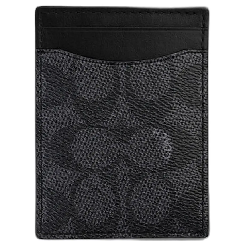 Ví Coach Money Clip Card Case 'Black' CA552-CHR