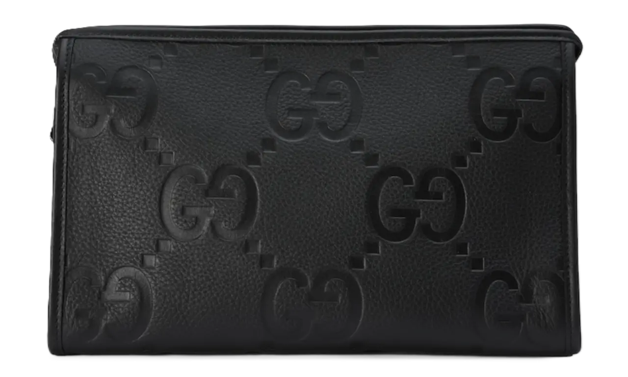 Túi Gucci Jumbo GG Pouch 'Black' 739490-AABY0-1000