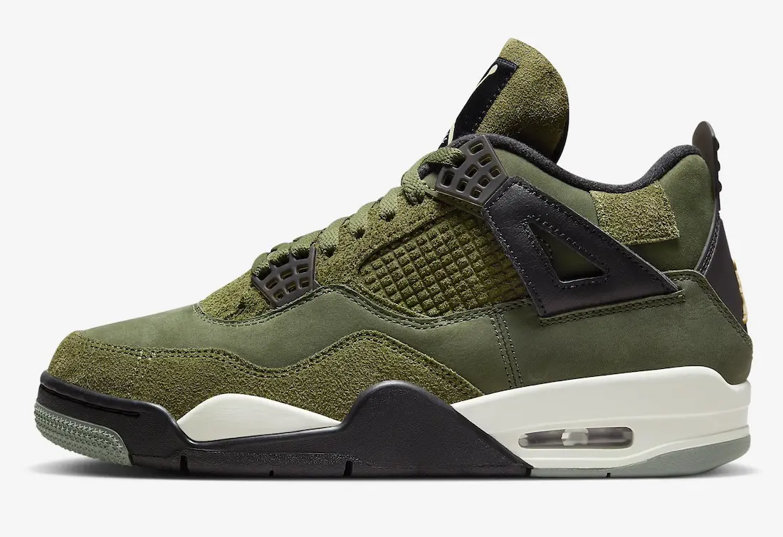 Hinh anh 2: Jordan 4 Craft "Medium Olive" - phoi mau Jordan 4 dang chu y nhat cuoi nam 2023