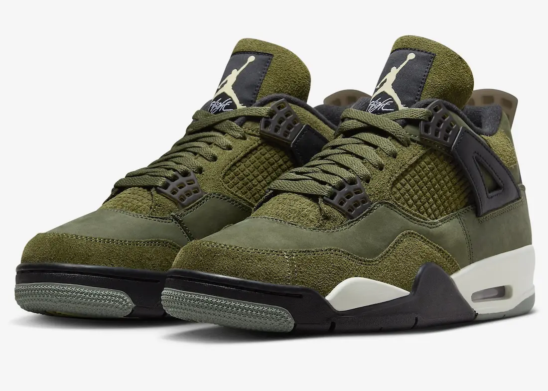 Hinh anh 1: Jordan 4 Craft "Medium Olive" - phoi mau Jordan 4 dang chu y nhat cuoi nam 2023