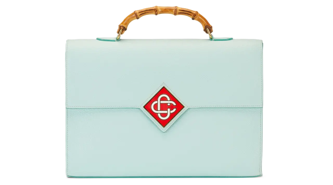 Túi Casablanca Leather Computer 'Blue' AS22-BAG-010
