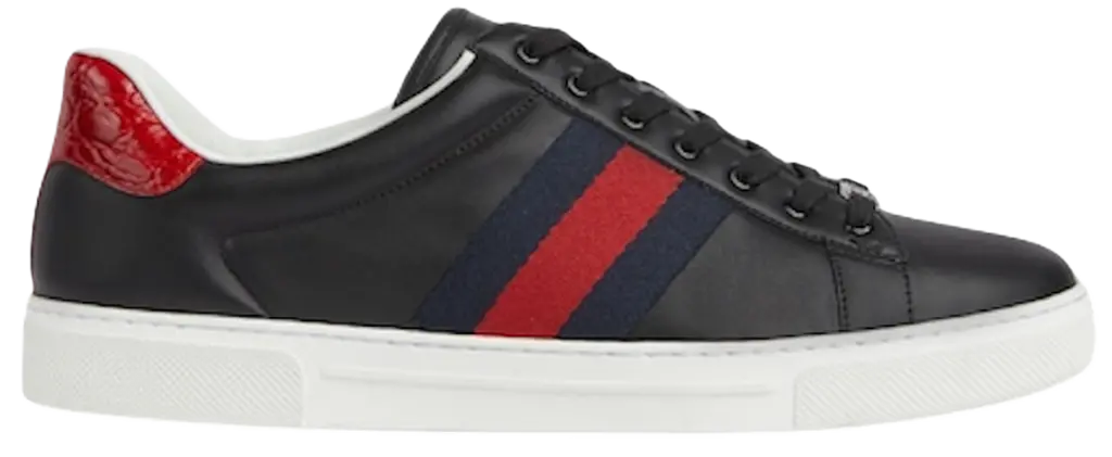 Giày Gucci Ace Sneaker With Web 'Black' 757892-AACAG-1096