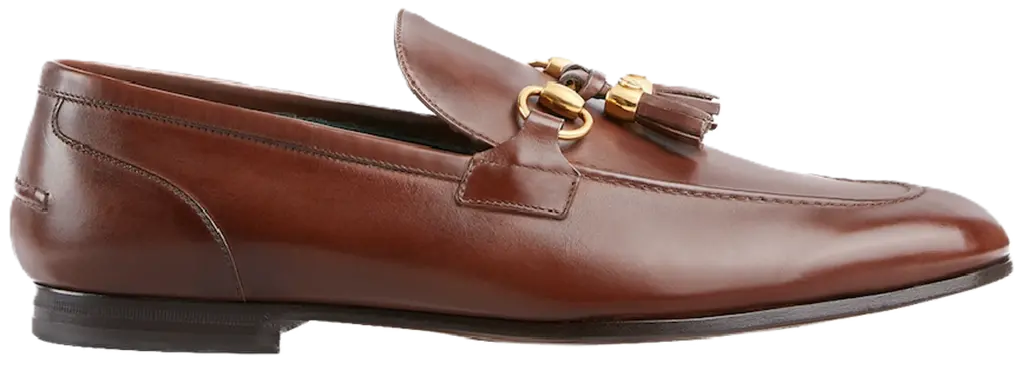 Giày Gucci Jordaan Loafer Leather 'Brown' 758068-AACRW-2103