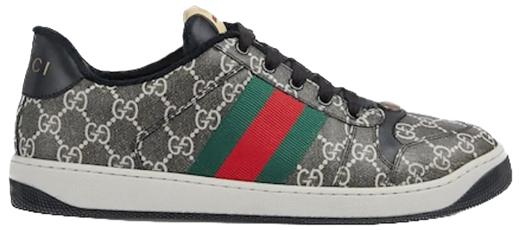 Giày Gucci Screener Sneaker 'Black Grey' 763525-FACMI-8444