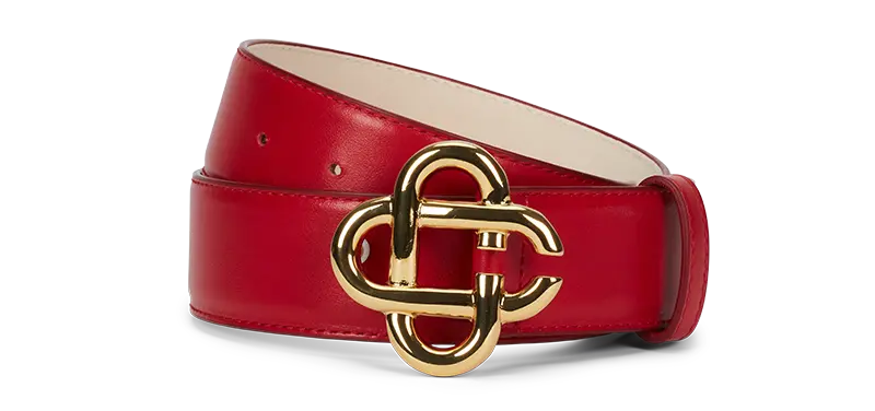 Thắt Lưng Casablanca Leather 'Red' AF22-ACC-012-04