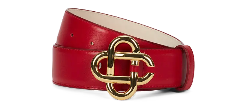 Thắt Lưng Casablanca Leather 'Red' AF22-ACC-014-04