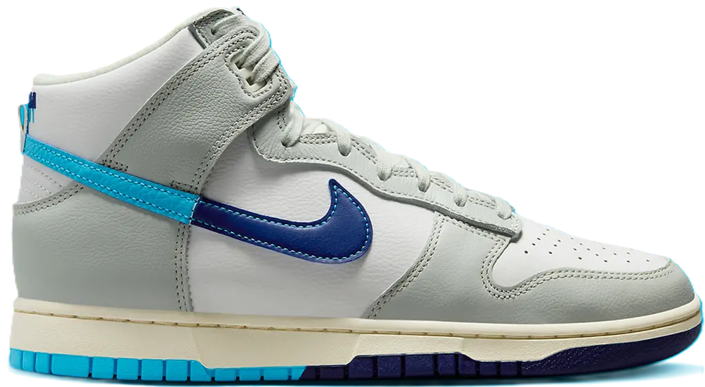 Giày Nike Dunk High SE GS 'Split Grey Blue' FN7995-100