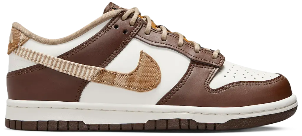 Giày Nike Dunk Low GS 'Brown Plaid' FV3653-191