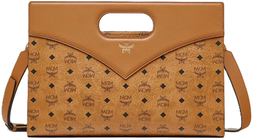 Túi MCM Diamond Tote Visetos Leather Mix 'Cognac' MWTESAK01CO001