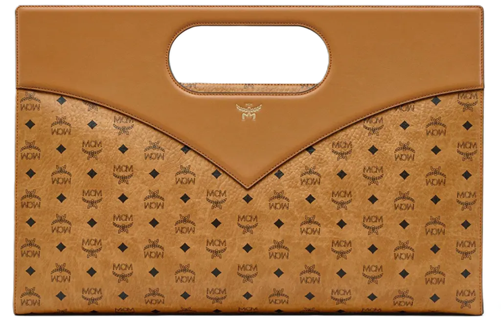 Túi MCM Diamond Tote Visetos Leather Mix 'Cognac' MWTESAK04CO001