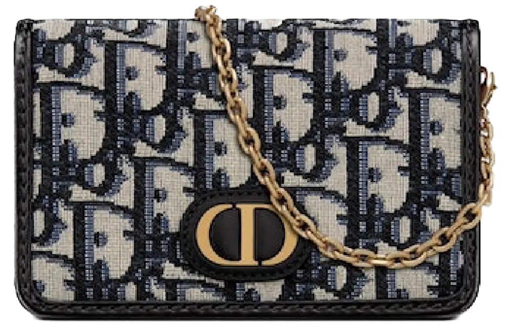 Túi Dior 30 Montaigne Nano Pouch 'Blue Oblique Jacquard' S2105UTZQ-M928