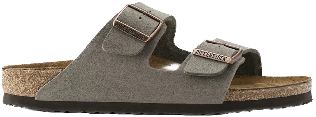 Dép Birkenstock Arizona Birko-Flor Nubuk 'Stone' 0151211